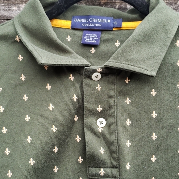 Daniel Cremieux Green Short Sleeve Polo Shirt XL - Picture 2 of 8